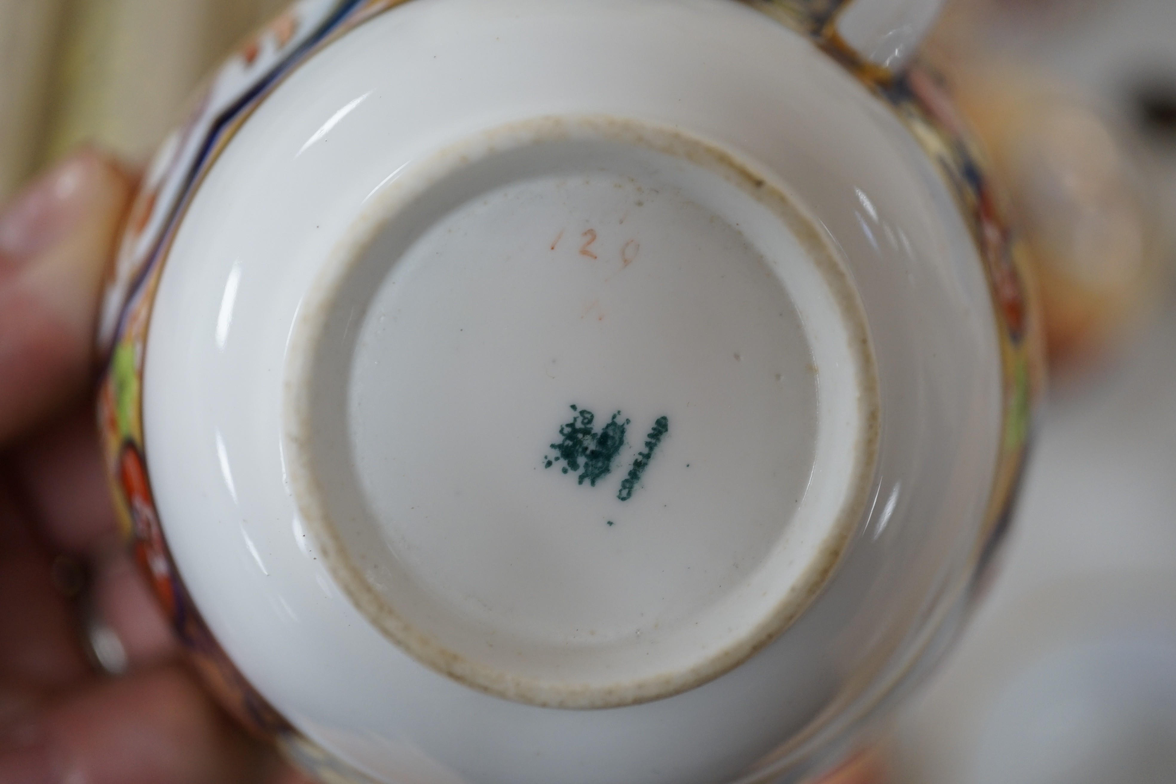 A Copeland Imari ho-ho bird pattern tea set